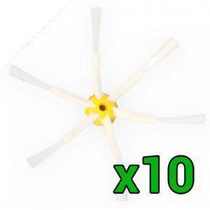 Pack 10 cepillos laterales de 6 aspas para Roomba 500 600 700 800 900