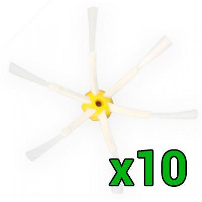 Pack 10 cepillos laterales de 6 aspas para Roomba 500 600 700 800 900