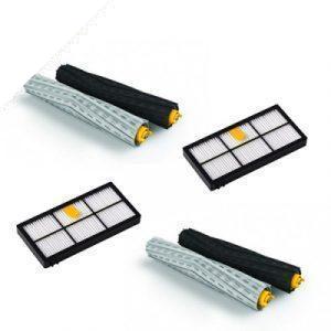 Pack 2 cepillos centrales Aeroforce y 2 filtros Hepa Roomba 800 900
