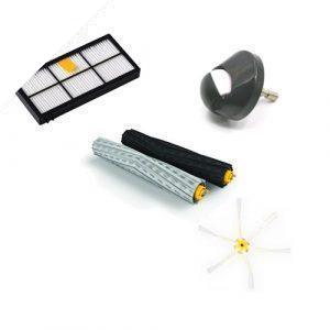 Pack rodillos aeroforce, cepillo, filtro y rueda para Roomba 800 900