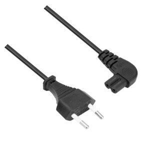 Cable bipolar acodado 1m para cargador Roomba 500 600 700 800 900 E I J